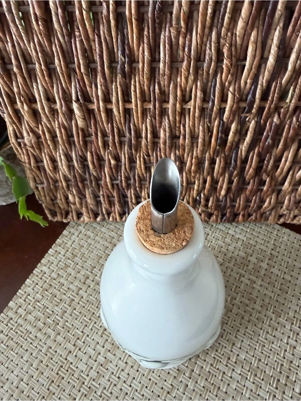 Modern farmhouse cottagecore kitchenware oil or vinager dispenser